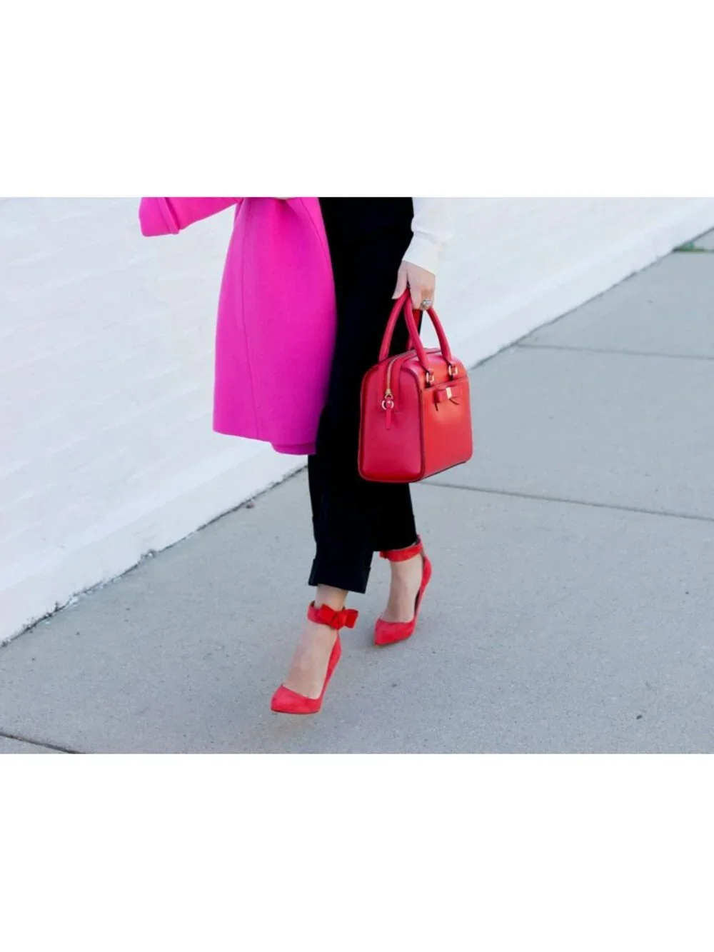 Kate Spade Levie Ankle Strap Bow Suede Stiletto Pumps Red Pointed Toe Size 10